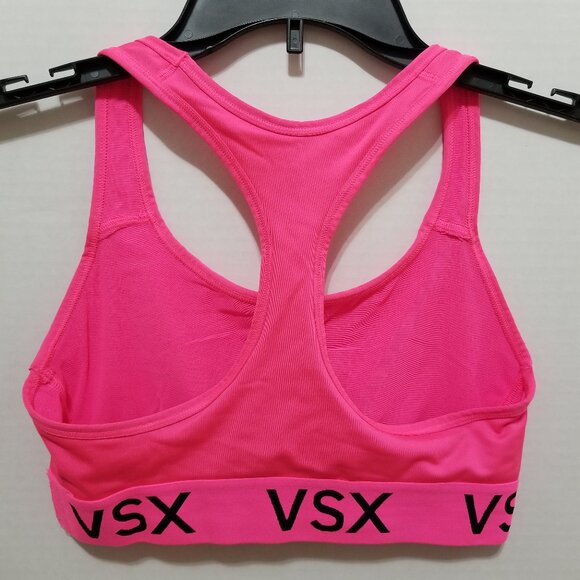 Victoria's Secret bra Small VSX The Player racerback workout gym sports neon - Picture 2 of 10